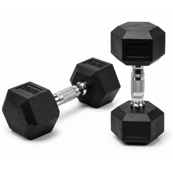 HANTEL OBCIĄŻNIKI DO ĆWICZEŃ MIĘŚNI HEX 20KG